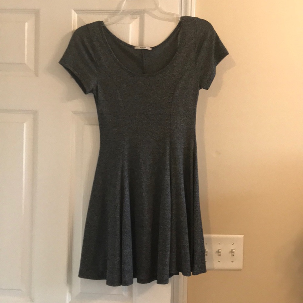 Gray skater dress
